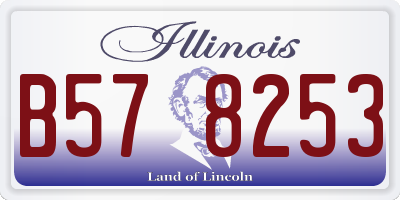 IL license plate B578253