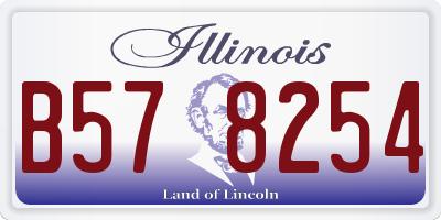 IL license plate B578254