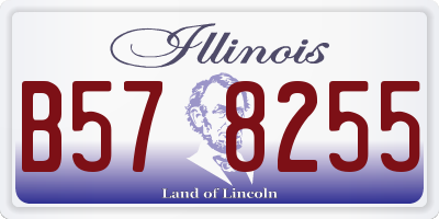 IL license plate B578255