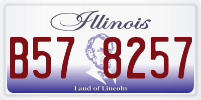 IL license plate B578257