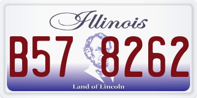 IL license plate B578262