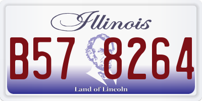 IL license plate B578264