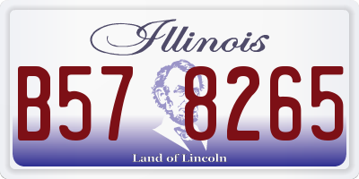 IL license plate B578265