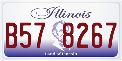 IL license plate B578267