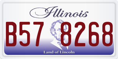 IL license plate B578268