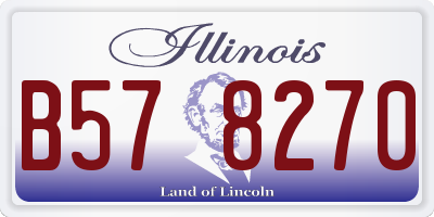 IL license plate B578270