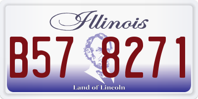 IL license plate B578271