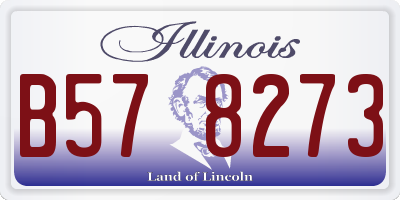 IL license plate B578273