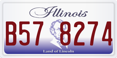 IL license plate B578274