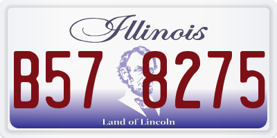 IL license plate B578275