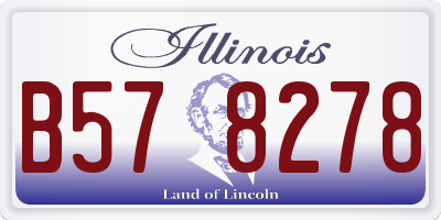 IL license plate B578278
