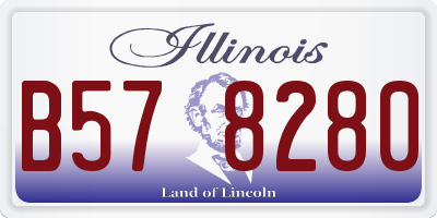 IL license plate B578280