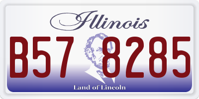 IL license plate B578285