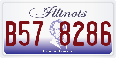 IL license plate B578286