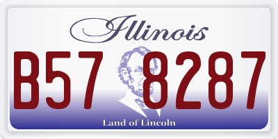 IL license plate B578287