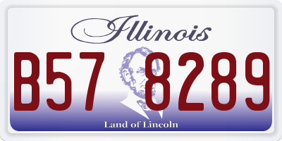 IL license plate B578289