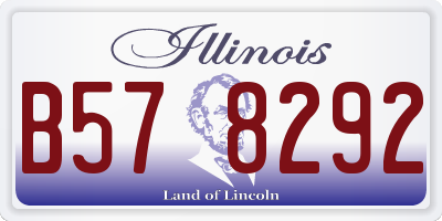 IL license plate B578292