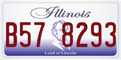 IL license plate B578293