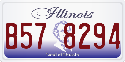 IL license plate B578294