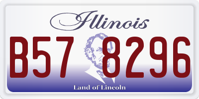 IL license plate B578296
