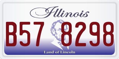 IL license plate B578298