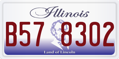 IL license plate B578302