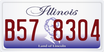 IL license plate B578304