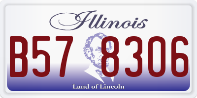 IL license plate B578306