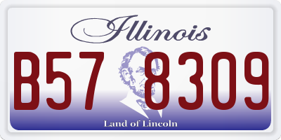 IL license plate B578309