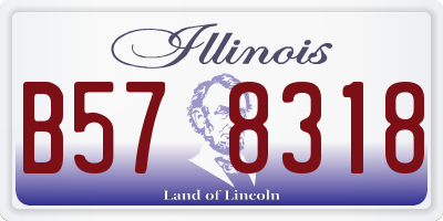 IL license plate B578318
