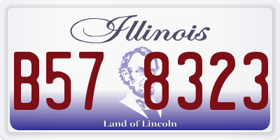 IL license plate B578323