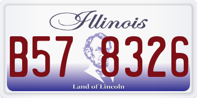 IL license plate B578326