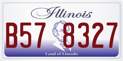 IL license plate B578327