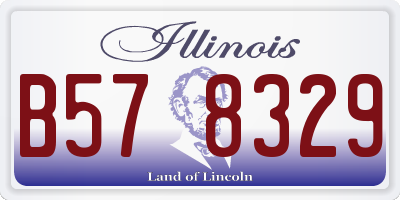 IL license plate B578329