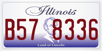 IL license plate B578336