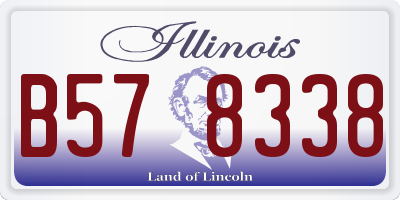 IL license plate B578338