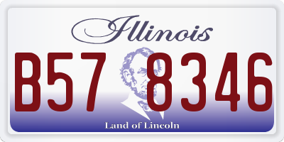 IL license plate B578346