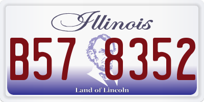 IL license plate B578352