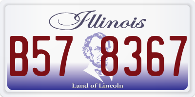 IL license plate B578367