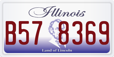 IL license plate B578369