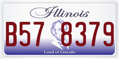 IL license plate B578379