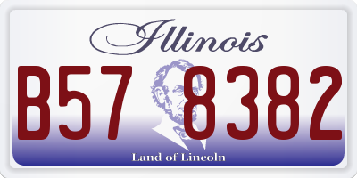 IL license plate B578382