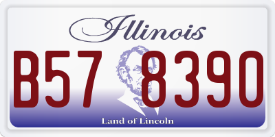 IL license plate B578390