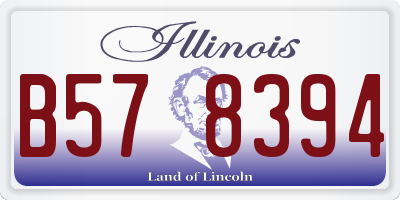 IL license plate B578394