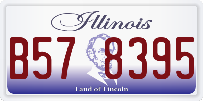 IL license plate B578395