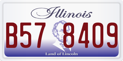 IL license plate B578409