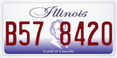 IL license plate B578420