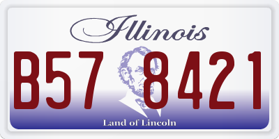 IL license plate B578421