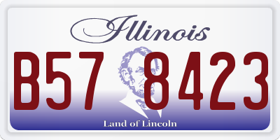 IL license plate B578423