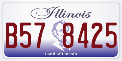 IL license plate B578425